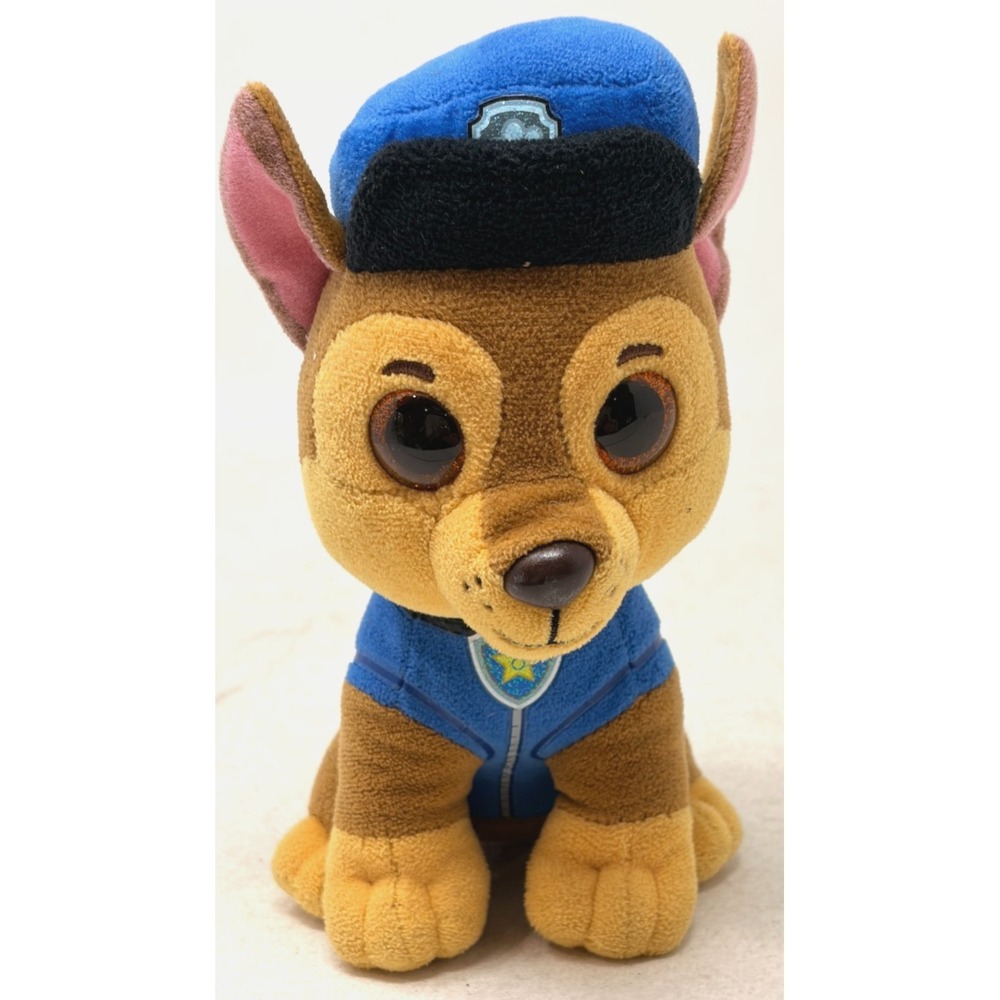 Ty Beanie Boos Chase Paw Patrol Police Dog Plush 6" Stuffed Animal Nickelodeon